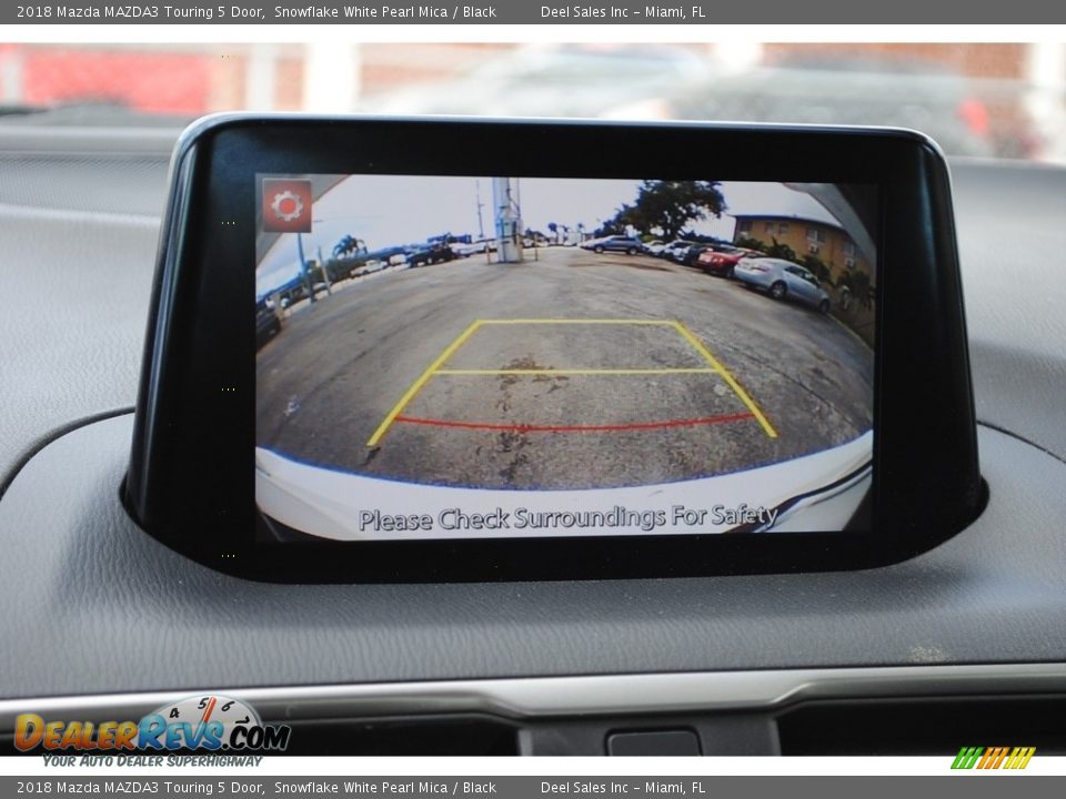 2018 Mazda MAZDA3 Touring 5 Door Snowflake White Pearl Mica / Black Photo #15