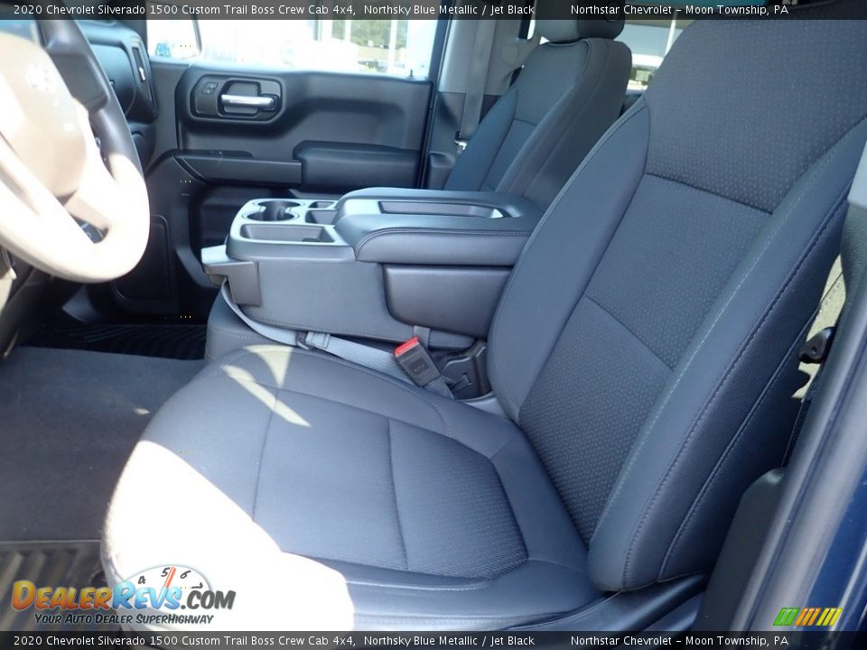 2020 Chevrolet Silverado 1500 Custom Trail Boss Crew Cab 4x4 Northsky Blue Metallic / Jet Black Photo #21