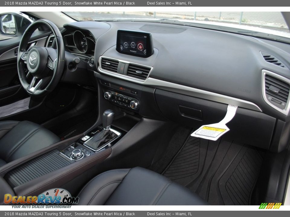 2018 Mazda MAZDA3 Touring 5 Door Snowflake White Pearl Mica / Black Photo #17