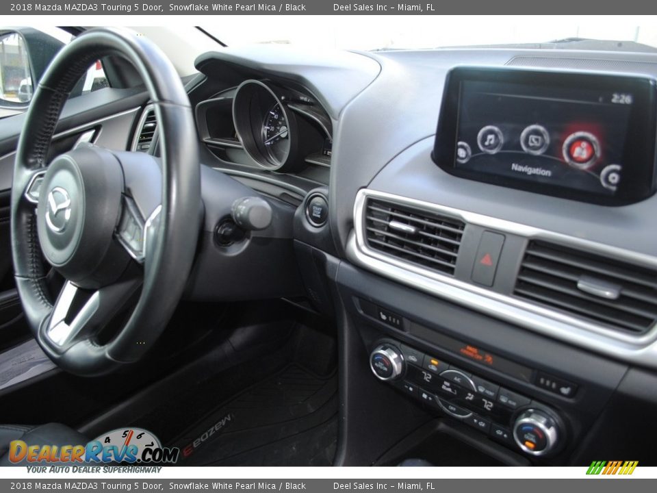 2018 Mazda MAZDA3 Touring 5 Door Snowflake White Pearl Mica / Black Photo #19