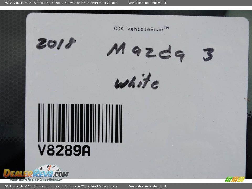 2018 Mazda MAZDA3 Touring 5 Door Snowflake White Pearl Mica / Black Photo #20