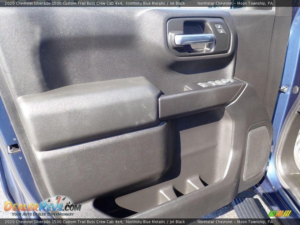 2020 Chevrolet Silverado 1500 Custom Trail Boss Crew Cab 4x4 Northsky Blue Metallic / Jet Black Photo #25