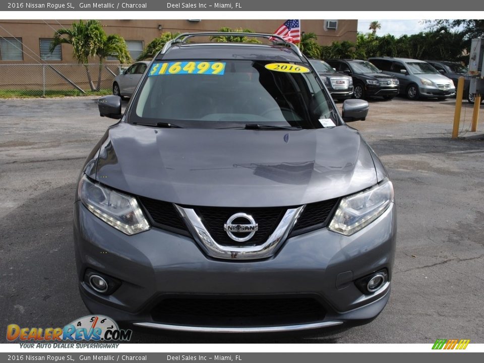 2016 Nissan Rogue SL Gun Metallic / Charcoal Photo #3