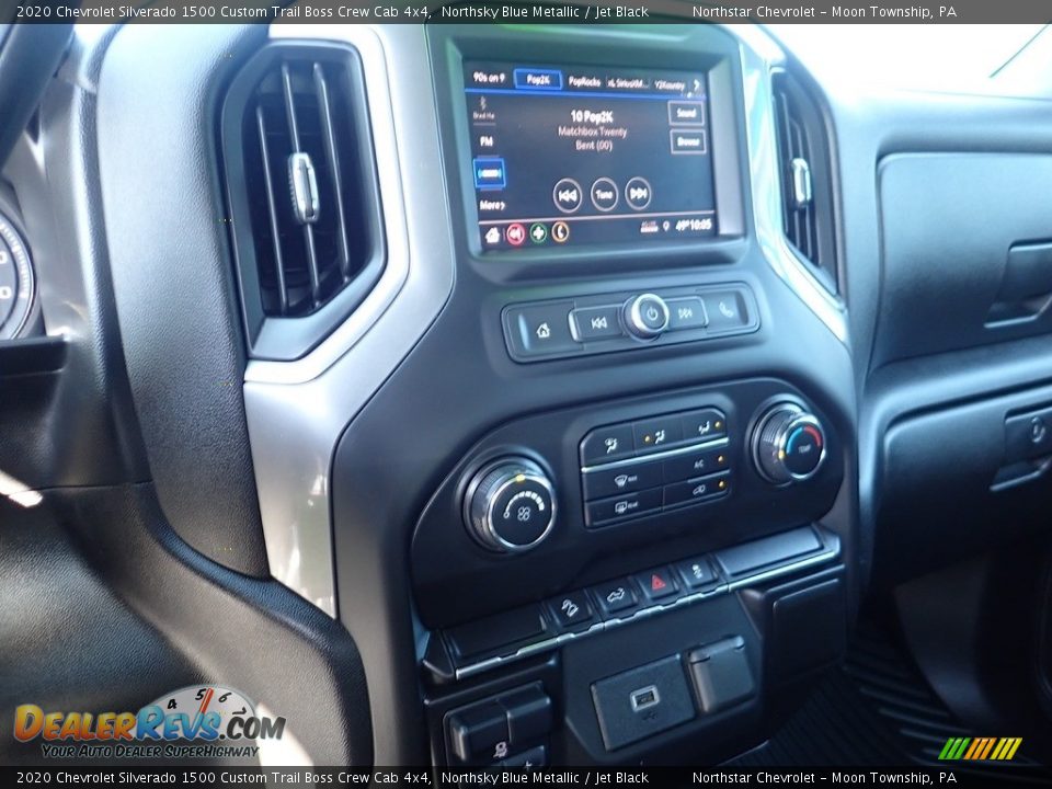 2020 Chevrolet Silverado 1500 Custom Trail Boss Crew Cab 4x4 Northsky Blue Metallic / Jet Black Photo #27
