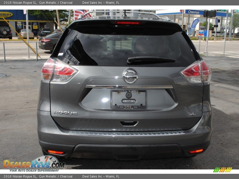 2016 Nissan Rogue SL Gun Metallic / Charcoal Photo #8