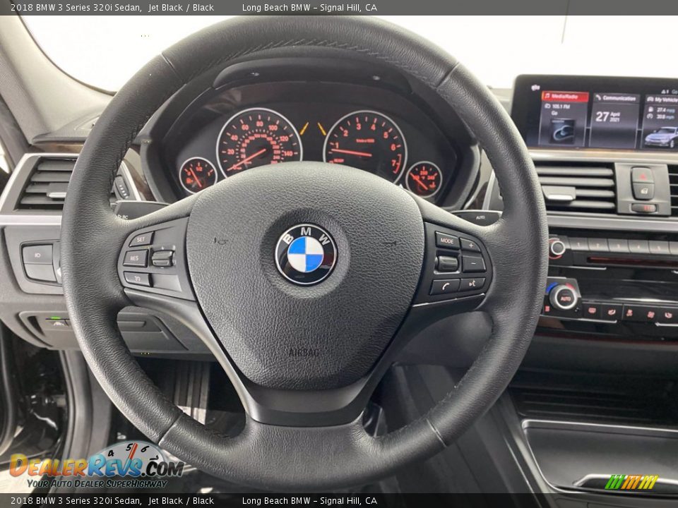 2018 BMW 3 Series 320i Sedan Jet Black / Black Photo #18