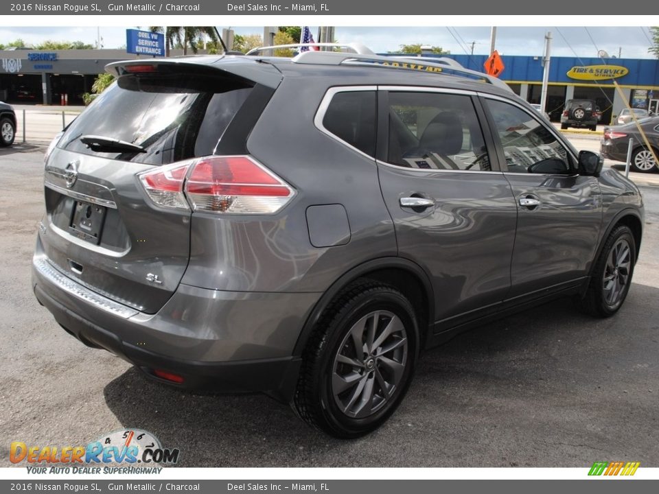 2016 Nissan Rogue SL Gun Metallic / Charcoal Photo #9