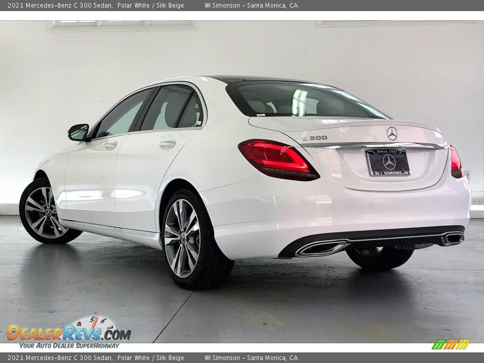 2021 Mercedes-Benz C 300 Sedan Polar White / Silk Beige Photo #2