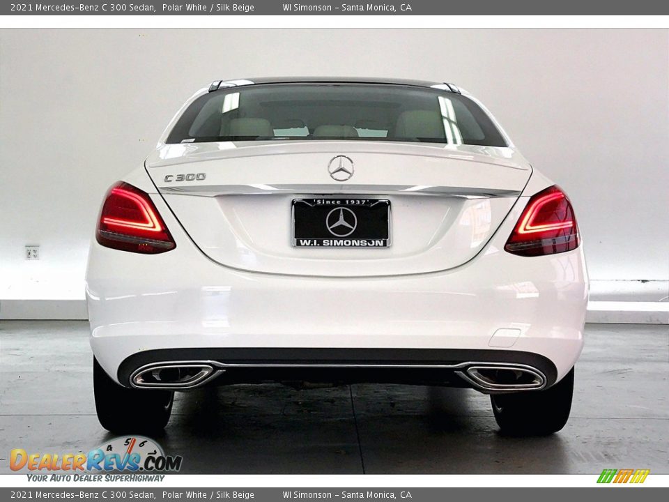 2021 Mercedes-Benz C 300 Sedan Polar White / Silk Beige Photo #3