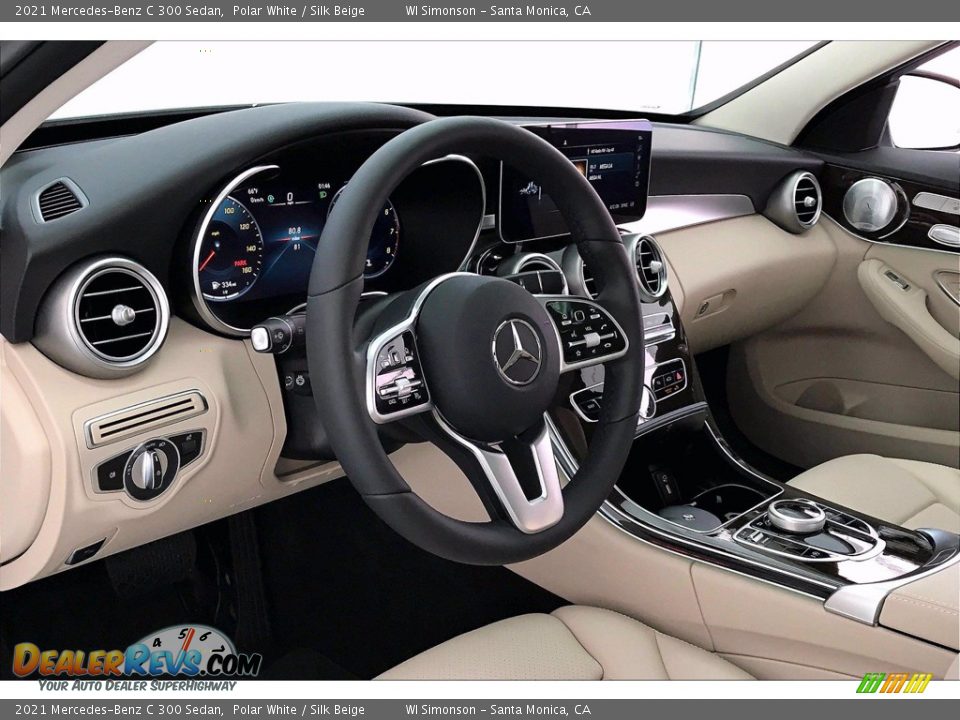 2021 Mercedes-Benz C 300 Sedan Polar White / Silk Beige Photo #4