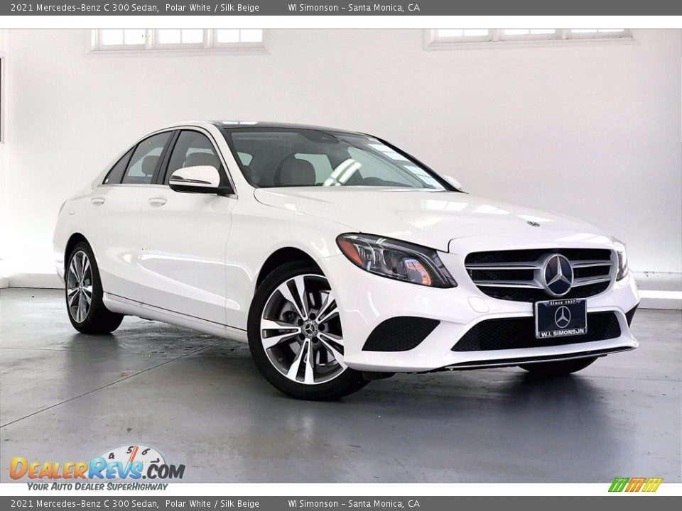 2021 Mercedes-Benz C 300 Sedan Polar White / Silk Beige Photo #12