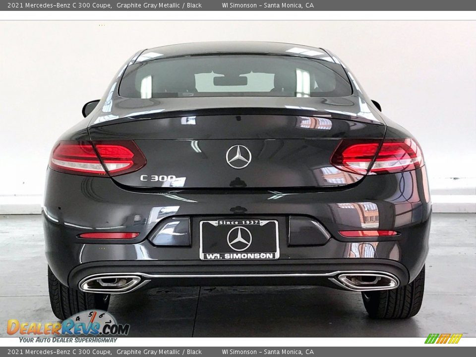2021 Mercedes-Benz C 300 Coupe Graphite Gray Metallic / Black Photo #3