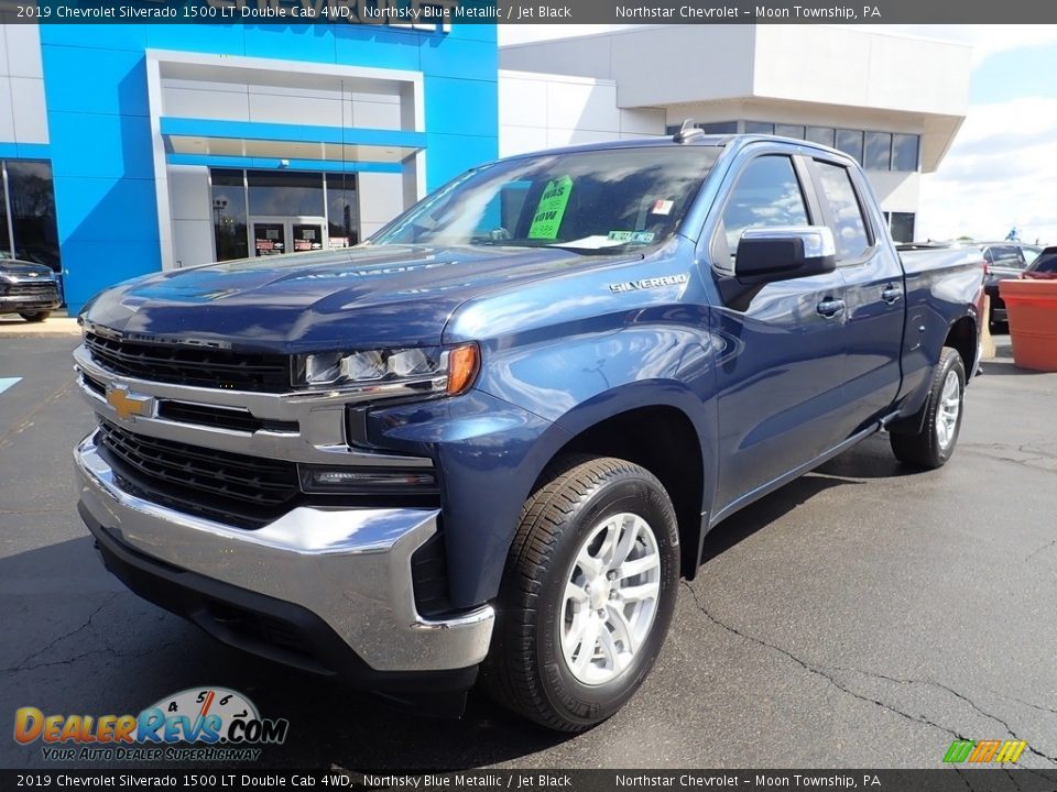 2019 Chevrolet Silverado 1500 LT Double Cab 4WD Northsky Blue Metallic / Jet Black Photo #2