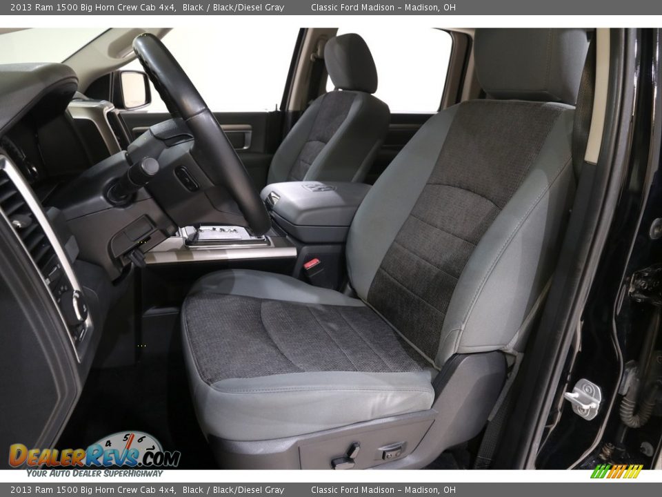 2013 Ram 1500 Big Horn Crew Cab 4x4 Black / Black/Diesel Gray Photo #5