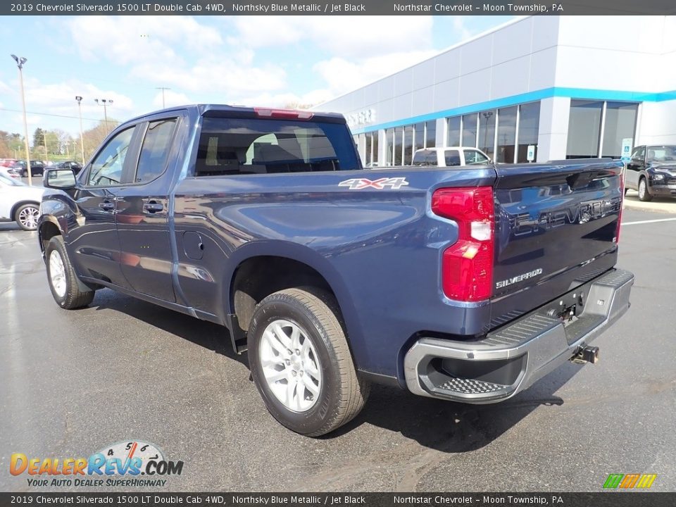 2019 Chevrolet Silverado 1500 LT Double Cab 4WD Northsky Blue Metallic / Jet Black Photo #4