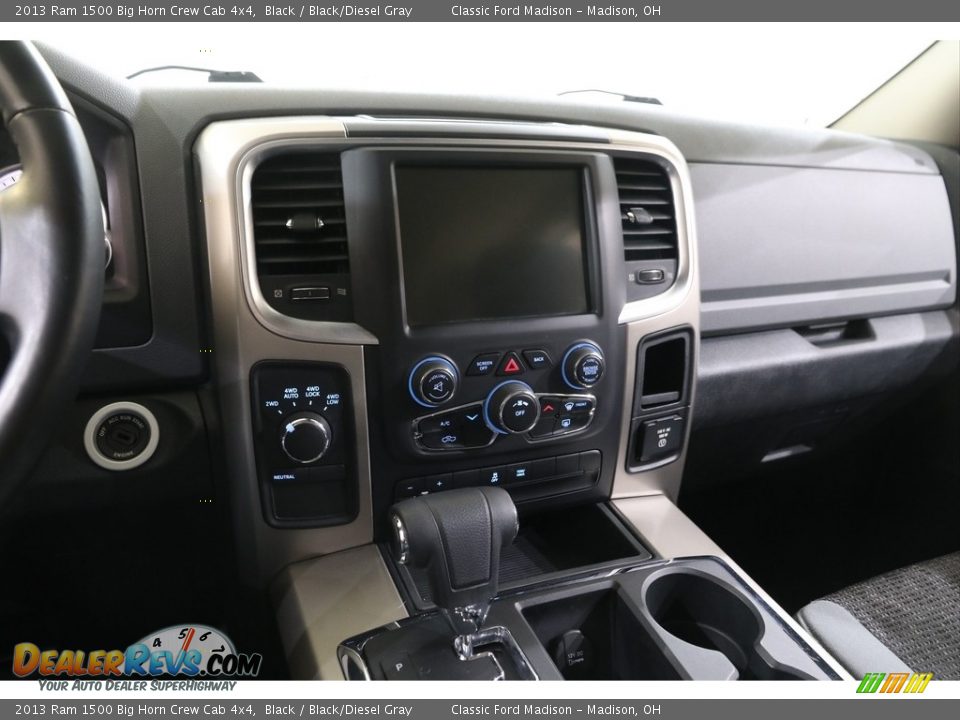 2013 Ram 1500 Big Horn Crew Cab 4x4 Black / Black/Diesel Gray Photo #9