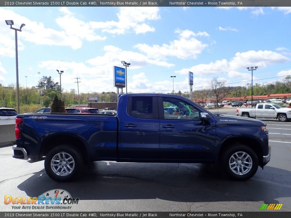 2019 Chevrolet Silverado 1500 LT Double Cab 4WD Northsky Blue Metallic / Jet Black Photo #9