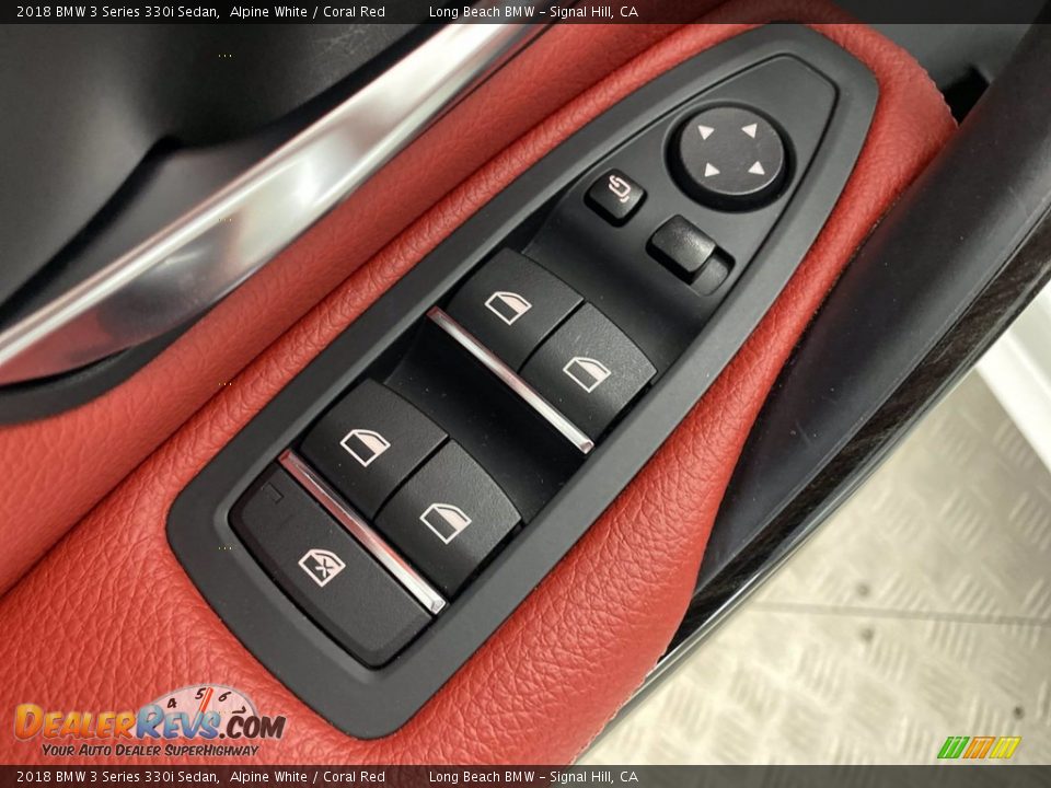 2018 BMW 3 Series 330i Sedan Alpine White / Coral Red Photo #14