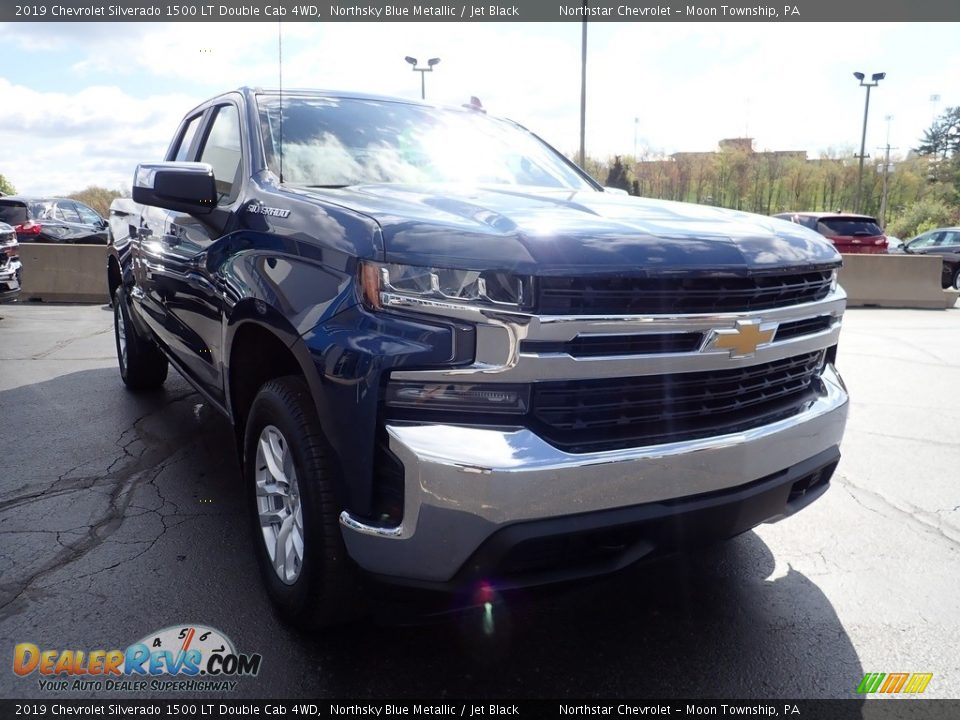 2019 Chevrolet Silverado 1500 LT Double Cab 4WD Northsky Blue Metallic / Jet Black Photo #11