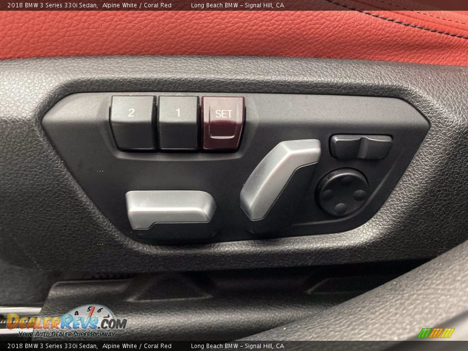 2018 BMW 3 Series 330i Sedan Alpine White / Coral Red Photo #15
