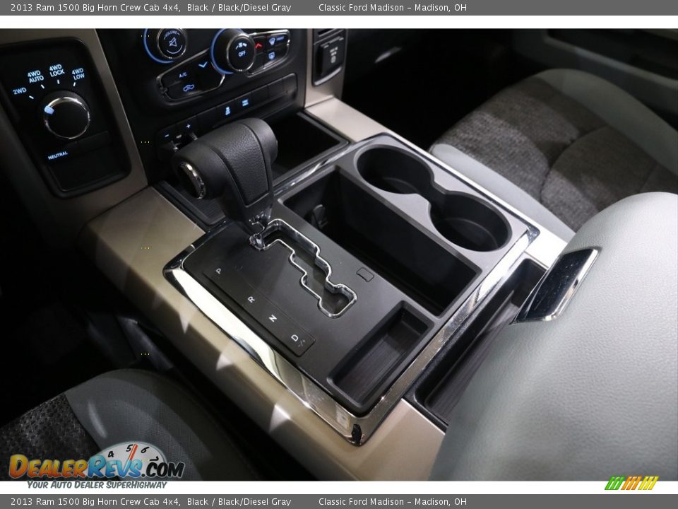 2013 Ram 1500 Big Horn Crew Cab 4x4 Black / Black/Diesel Gray Photo #14