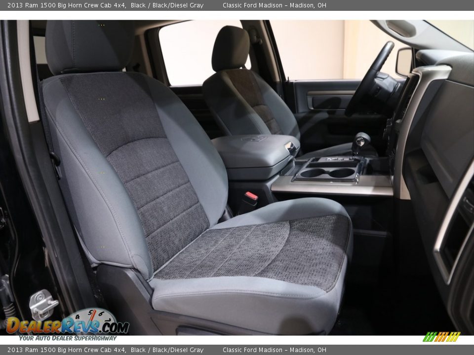 2013 Ram 1500 Big Horn Crew Cab 4x4 Black / Black/Diesel Gray Photo #15