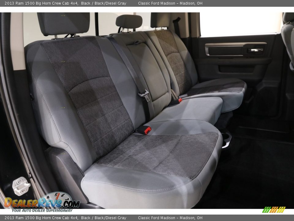 2013 Ram 1500 Big Horn Crew Cab 4x4 Black / Black/Diesel Gray Photo #16