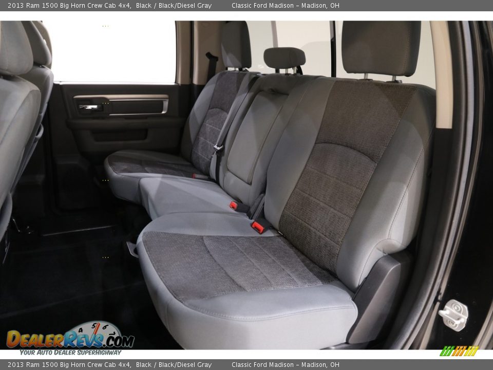 2013 Ram 1500 Big Horn Crew Cab 4x4 Black / Black/Diesel Gray Photo #17
