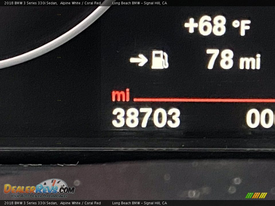 2018 BMW 3 Series 330i Sedan Alpine White / Coral Red Photo #22