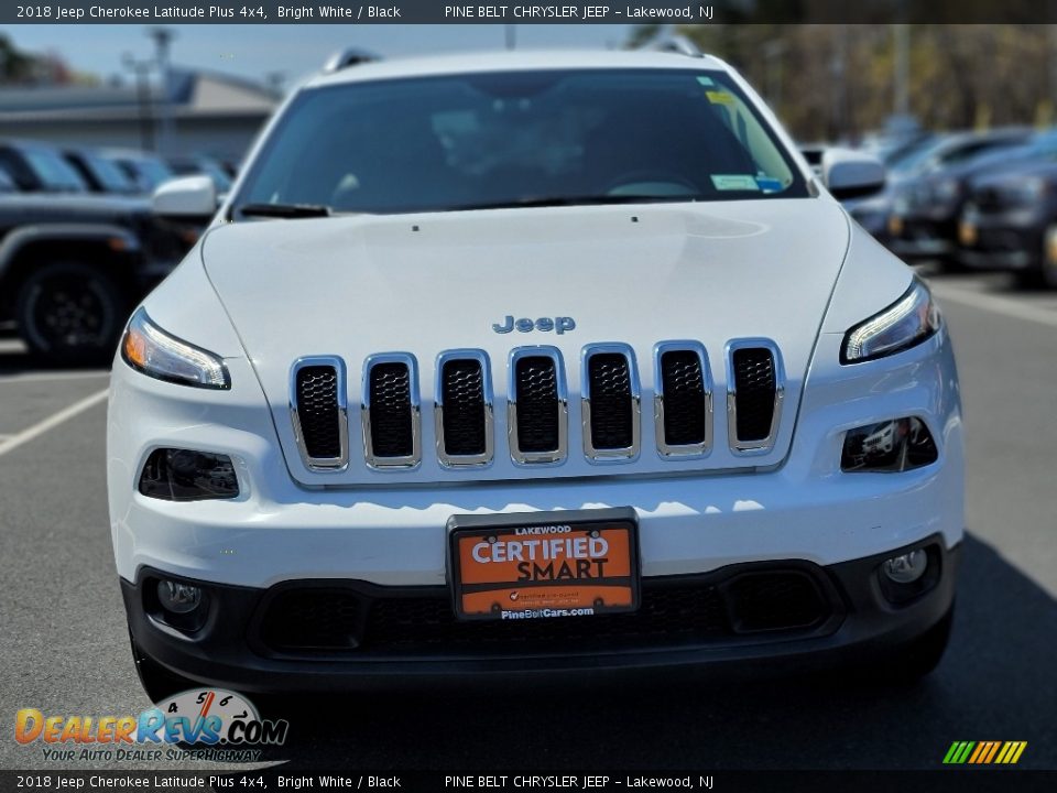 2018 Jeep Cherokee Latitude Plus 4x4 Bright White / Black Photo #16