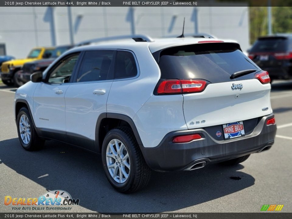 2018 Jeep Cherokee Latitude Plus 4x4 Bright White / Black Photo #18