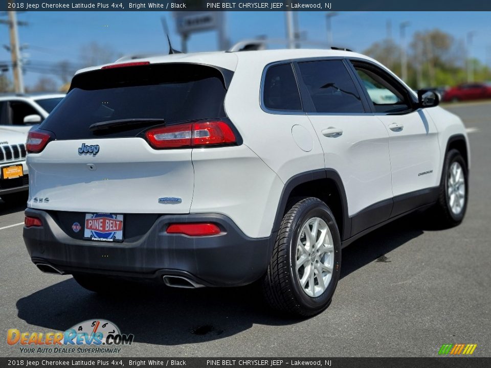 2018 Jeep Cherokee Latitude Plus 4x4 Bright White / Black Photo #20