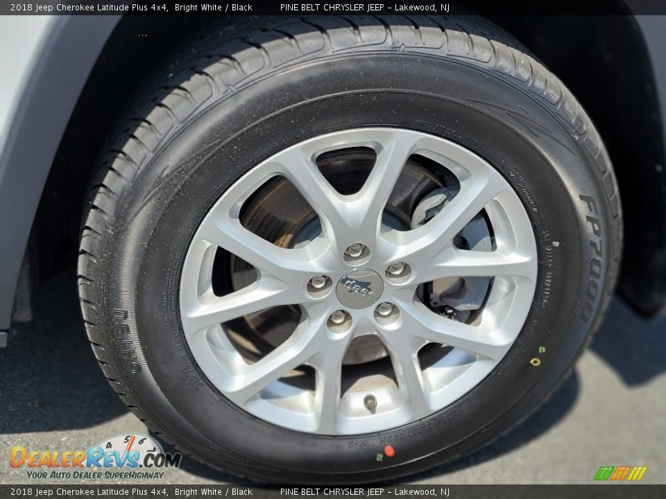 2018 Jeep Cherokee Latitude Plus 4x4 Bright White / Black Photo #21