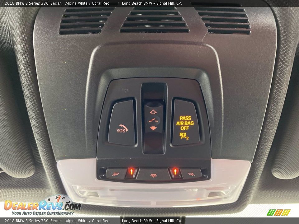 2018 BMW 3 Series 330i Sedan Alpine White / Coral Red Photo #30