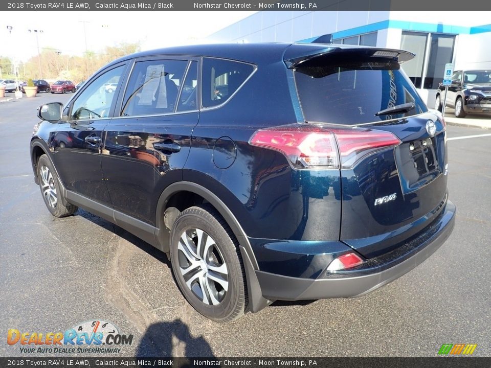 2018 Toyota RAV4 LE AWD Galactic Aqua Mica / Black Photo #4