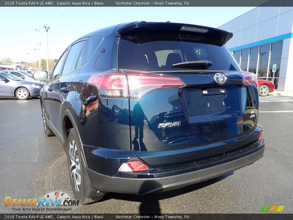 2018 Toyota RAV4 LE AWD Galactic Aqua Mica / Black Photo #5