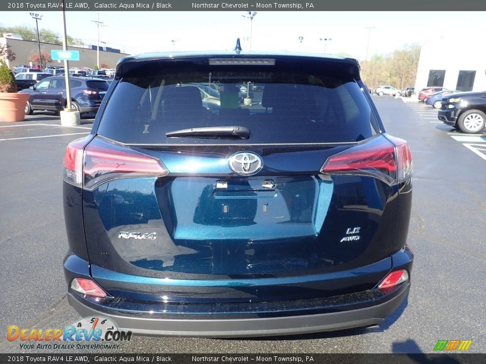 2018 Toyota RAV4 LE AWD Galactic Aqua Mica / Black Photo #6