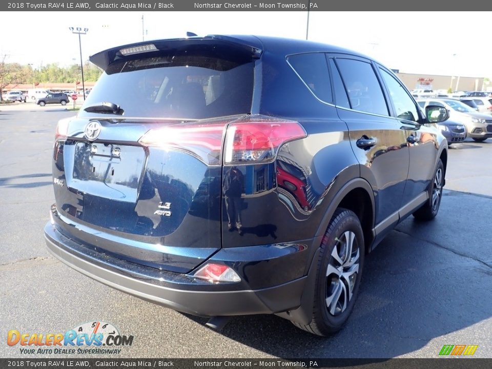 2018 Toyota RAV4 LE AWD Galactic Aqua Mica / Black Photo #8