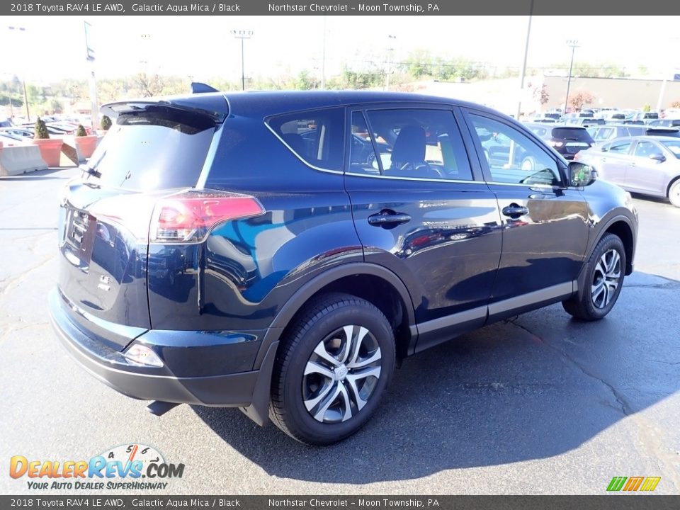 2018 Toyota RAV4 LE AWD Galactic Aqua Mica / Black Photo #9