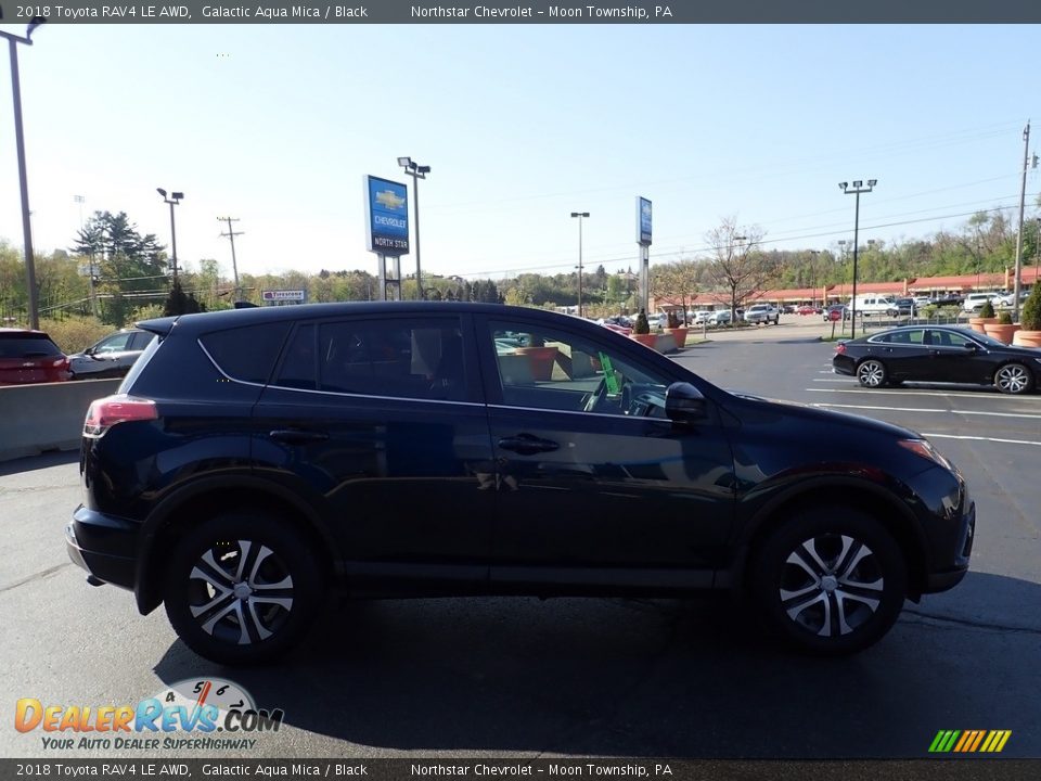 2018 Toyota RAV4 LE AWD Galactic Aqua Mica / Black Photo #10
