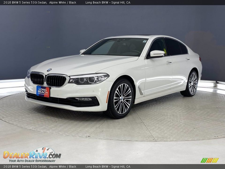 2018 BMW 5 Series 530i Sedan Alpine White / Black Photo #3