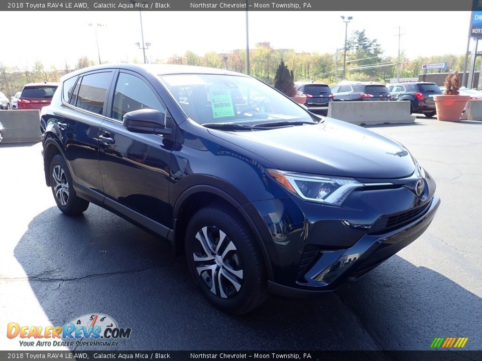 2018 Toyota RAV4 LE AWD Galactic Aqua Mica / Black Photo #11