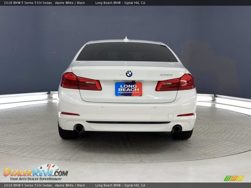 2018 BMW 5 Series 530i Sedan Alpine White / Black Photo #4