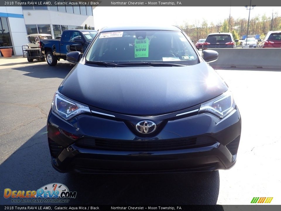 2018 Toyota RAV4 LE AWD Galactic Aqua Mica / Black Photo #13