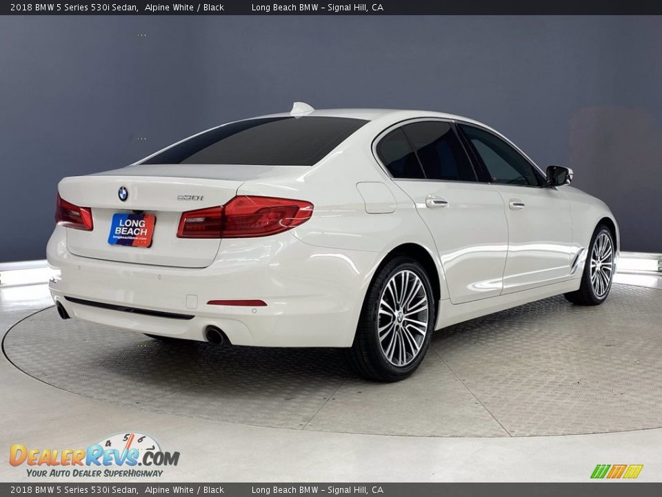 2018 BMW 5 Series 530i Sedan Alpine White / Black Photo #5