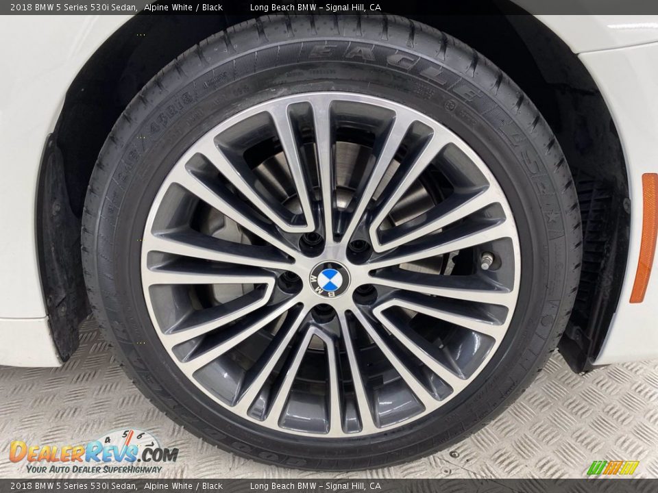 2018 BMW 5 Series 530i Sedan Alpine White / Black Photo #6