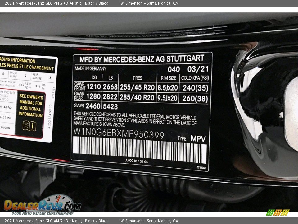 2021 Mercedes-Benz GLC AMG 43 4Matic Black / Black Photo #11