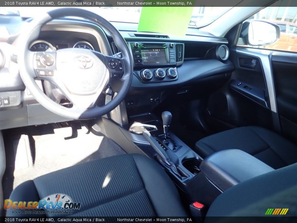 2018 Toyota RAV4 LE AWD Galactic Aqua Mica / Black Photo #22