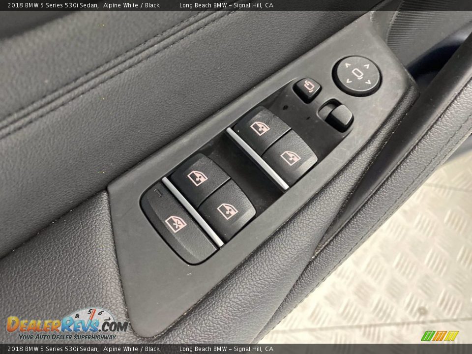 2018 BMW 5 Series 530i Sedan Alpine White / Black Photo #14