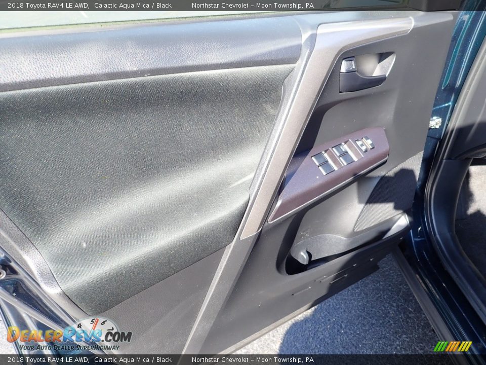 2018 Toyota RAV4 LE AWD Galactic Aqua Mica / Black Photo #24